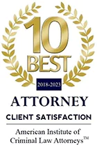 American Institute of Criminal Law Attorneys 10 Best Client Satisfaction 2018–2023